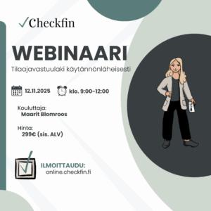Tilaajavastuulaki käytännönläheisesti -webinaari Keskiviikko 12.11.2025