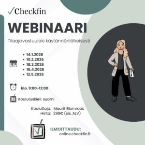 Tilaajavastuulaki käytännönläheisesti -webinaari
